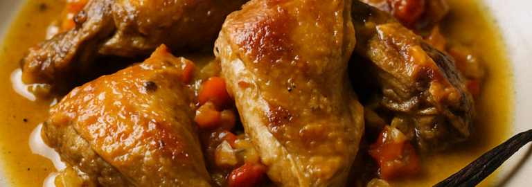 Assiette canard a la vanille cuisiné