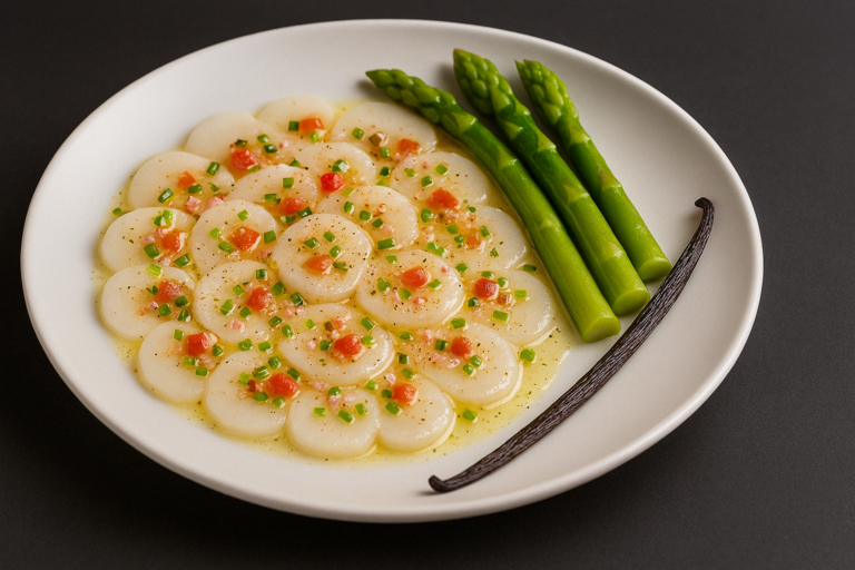 carpaccio saint-Jacques vanille