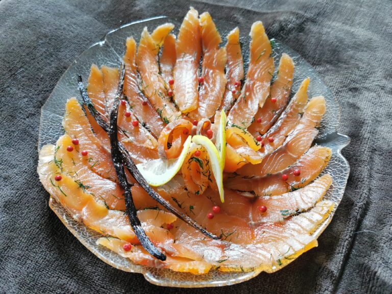 saumon à la vanille